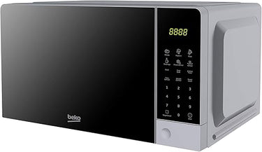 Beko MOC201103S - Horno Microondas, Digital, Capacidad 20 litros, Color Plateado, 32.5 x 45.2 x 26.2 cm
